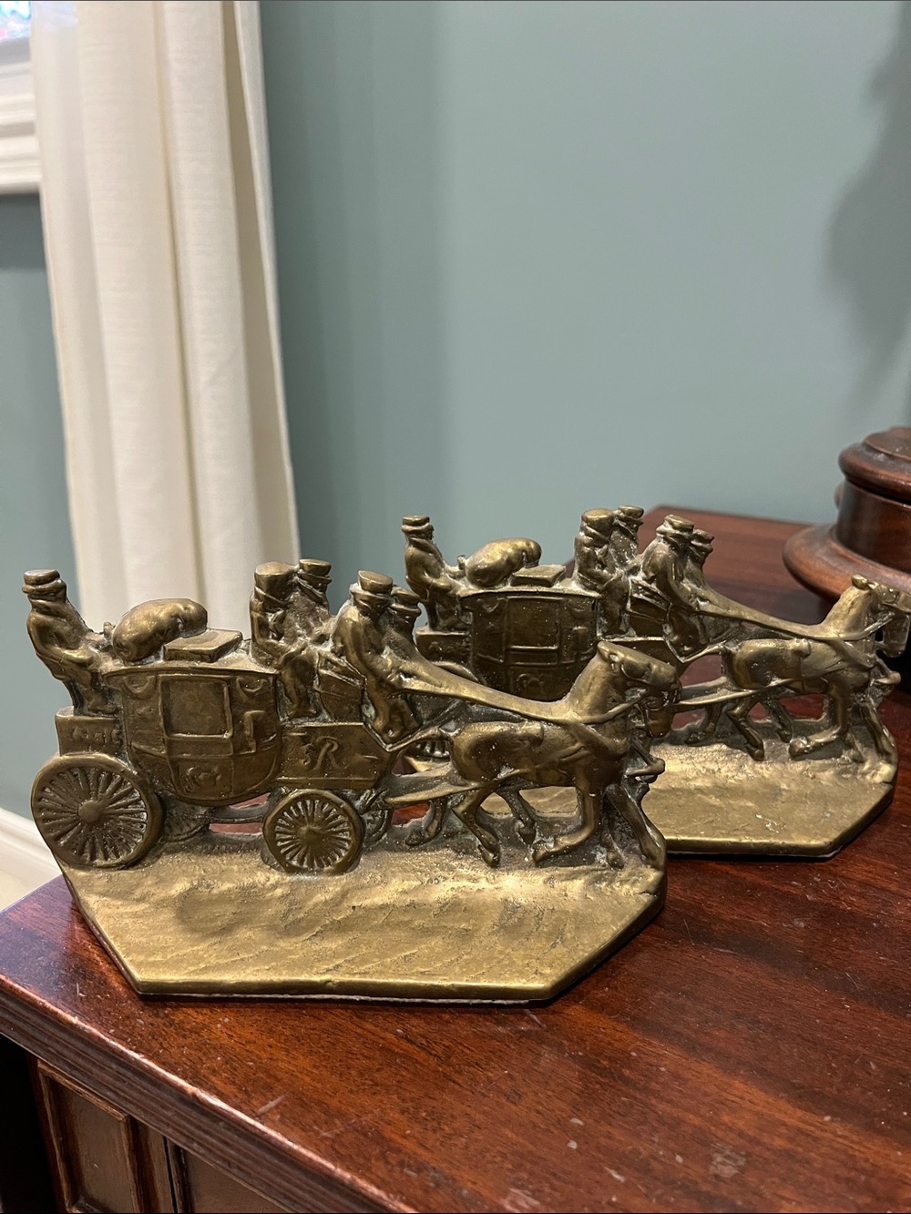 Antique Cast Iron Book Ends